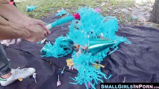 Teen Cuties Share A Huge Load In This Hardcore Threesome
