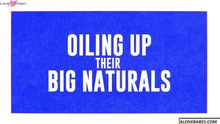 Big Natural Breasts Oil Massage - Busty Beauties Oiled Up And Rubbed Down