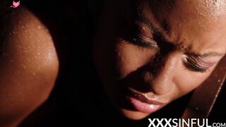 Ebony Goddess Vickie Magee Gets Her Pussy Swept By A Black Stud's Dick