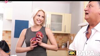 Blondes Have More Fun - Step-Daughter's Pervy Dad Nails Her Hard