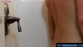 Twinks Share Big Dildo in Intense Anal Play
