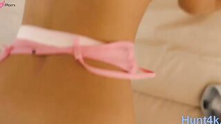 Blondes Get Squeezed - Hot Blonde Babe Teases Her Man With A Sex Toy