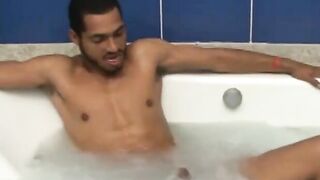 Brazilian Hunk's Shower Masturbation Session - Adult Toys & Dildos Play