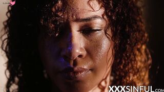 Erotic Bondage Blindfold Session with Black Bombshell Tahlia lane
