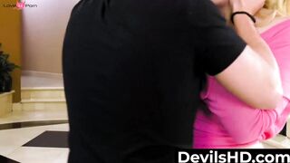 Blonde Voyeur Watches As Her Husband Fucks His Friend's Wife - POV