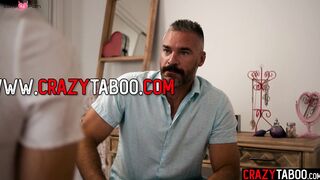 Strict Step-Daddy's Discipline - Teen Babe Gets Spanked And Fucked