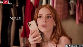 Blacked Petite Redhead Teen Maddie Collins' First Interracial Experience