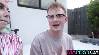 Big Boob Step-Mother's Nasty Idea - POV Blowjob & Hardcore Fucking