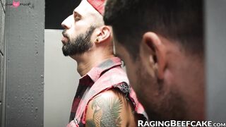 Throated - Three's A Crowd With Roman Heart & Colton Ford In Toilet Threesom