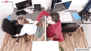 Office Party Gone Wild! Sexually Charged Co-Workers Engage In A Steamy Orgy