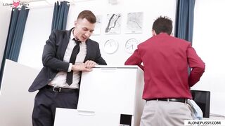 Office Party Gone Wild! Sexually Charged Co-Workers Engage In A Steamy Orgy