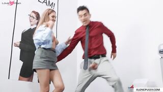 Office Party Gone Wild! Sexually Charged Co-Workers Engage In A Steamy Orgy
