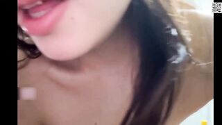 3-Way Thriller #10874956", with tags like "#threesome" , "#blonde","#brunette", "#smalltits", "#bigdick", "#cumshot