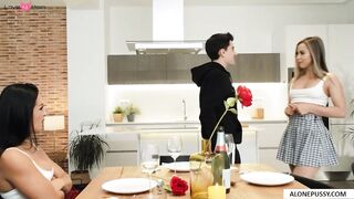 Double Date Disaster! Desperate Dick Can't Resist Our Charms