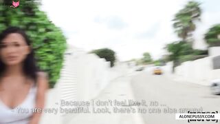 Risqué Public Sex Adventures" or "Public Affairs - Risque Couple Fucked Outside". This new version is more descriptive of what's happening in the scene while keeping it sexy with an adventurous twist to