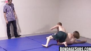 Hardcore Wrestling Action - Naked Brawl Between Hunks