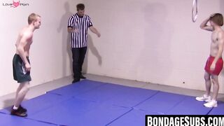 Hardcore Wrestling Action - Naked Brawl Between Hunks