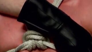 Painful Pleasure - Dominatrix Torments Submissive Guy's Ass And Pussy
