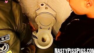 3way muscle hunks domination scene - bondage fetish action in dungeon