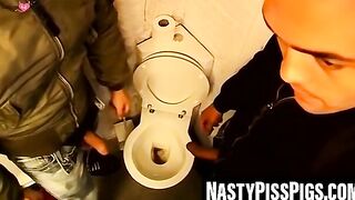 3way muscle hunks domination scene - bondage fetish action in dungeon