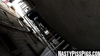 3way muscle hunks domination scene - bondage fetish action in dungeon