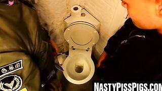 3way muscle hunks domination scene - bondage fetish action in dungeon