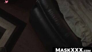 Masked Stud Solo Masturbates At Home With Big Load