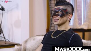 Masked Stud Reveals His True Identity To Dude In Hot Threesome