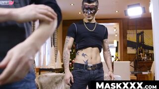 Masked Stud Reveals His True Identity To Dude In Hot Threesome