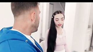 Step-Daughter's Slutty college girl Uniform - Roleplay with Facial