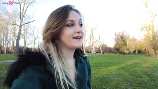 French Babe Masturbates in Public Park with Thong - Amateur Freak