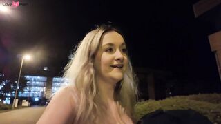 French Maid LouLou Fingers Herself in Public