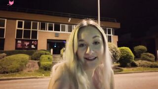 French Maid LouLou Fingers Herself in Public