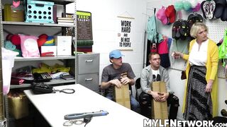 Stepson's Hot Mom Gets Fucked By Security Officer After Son lost From Her
