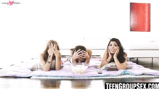 TeensGoHard - Petite Latinas Share A Hard Doggy Style Fuck