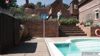 Pool Boy Pushers - Hot Blonde MILF Teaches Poolboy A Lesson In Pleasure