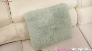 Step-Sister Slutty StepBrother's Big Dick - POV Blowjob & Facial