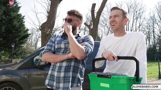 Window Washing Hunks - Cleaning Up Sweaty Bodies