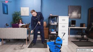 Sneak Peek Foot Job - Janitors Secret homemade
