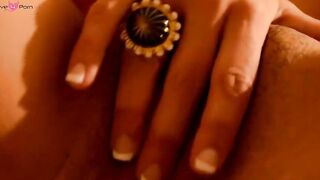 Black-Haired Vixen Enjoys Intense Pleasure From Her Lover's Eyes And Touch