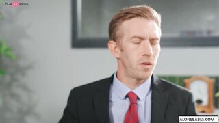 Busty Teacher's Pet Gets Spanked And Fucked By Older Boss