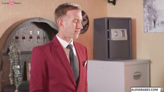 No Tell Motel Part II - Busty Blonde MILF Rides Big Dick POV Style