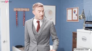 Hot MILF Gives Her Husband A Surprise Blowjob And Rides His Big Dick Until He Explodes In Ecstasy