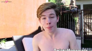 Twinks Solo Stroking Session - Hot barely legal Guy Jacks Off And Shoots A Huge Load