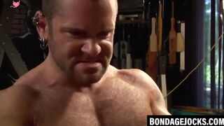 Bondage Dungeons - Hard Core Pain Session with Roped Up BDSM Slut