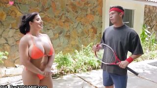 Tempting Teen Babe Gives Her Step-Brother A Wild Ride In The Pool