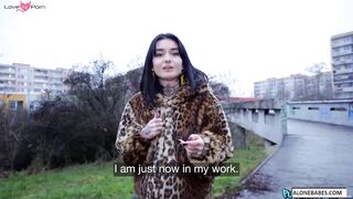 Sexy French Student Public Blow Job - Erotic POV BJ in Parisian Cafe