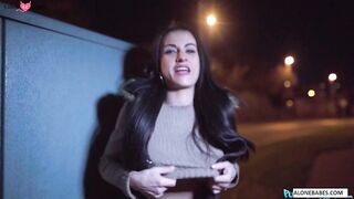 Public Flashers - Spanish Milf Exposes Huge Boobs In Public