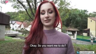 Redheaded Babe Riding For Cash - Erotic Roleplay with Facial