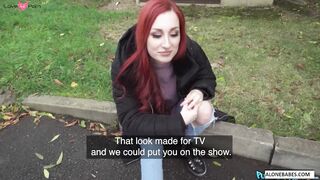 Redheaded Babe Riding For Cash - Erotic Roleplay with Facial